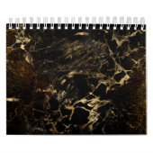 Zwart kunstontwerp versleten esthetisch kalender (Hoes)