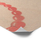 Zwart  kunstportret poster (Hoek)