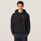 Zwart Lab 4 Hoodie (Voorkant volledig)