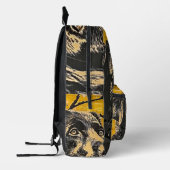 Zwart lab bedrukte rugzak (Links)