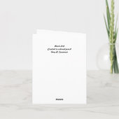 Zwart Lab blanco briefkaart (Achterkant)