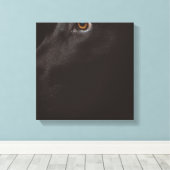 zwart lab canvas afdruk (Insitu (Houten vloer))