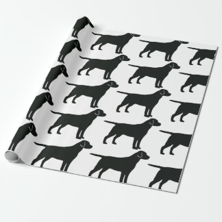 Zwart lab Dog-papier Cadeaupapier