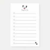 Zwart Lab Face Post-it® Notes (Voorkant)