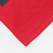 zwart lab in sjaal en kerstmuts fleece deken (Hoek)