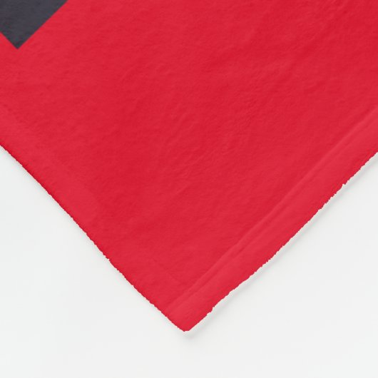  zwart lab in sjaal en kerstmuts fleece deken (Hoek)