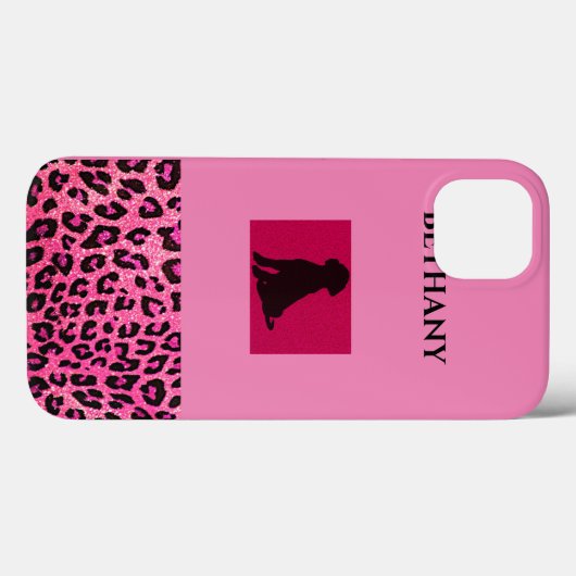 Zwart Lab iPhone / iPad hoesje met gepersonaliseer (Achterkant (horizontaal))