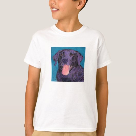 Zwart lab - Kinder/Baby T-shirt - "Pinecone" (Voorkant)