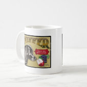 Zwart lab koffiemok (Voorkant links)