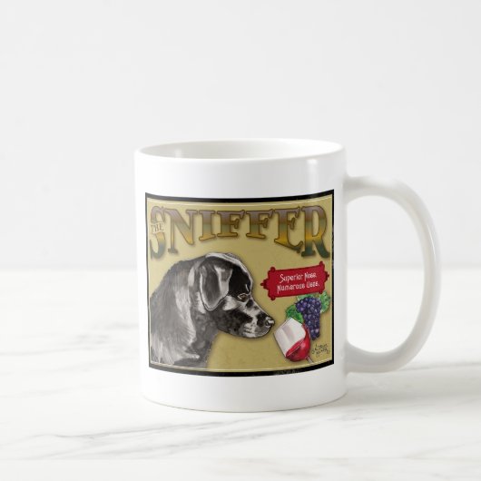 Zwart lab koffiemok (Rechts)
