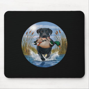 Zwart Lab Labrador Jagen Eenden Watervogels Geel Muismat