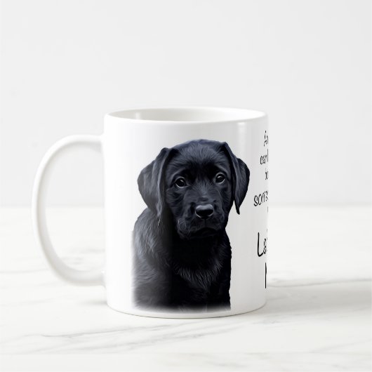 Zwart lab - Labrador mama Koffiemok (Links)