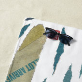 Zwart lab, labrador Retriever, modern, strand dog Strandlaken (In situ)