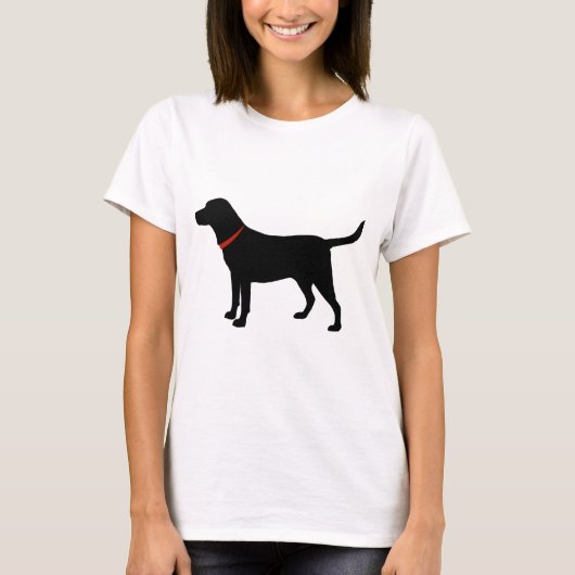 zwart lab, labrador Retriever T-shirt (Voorkant)