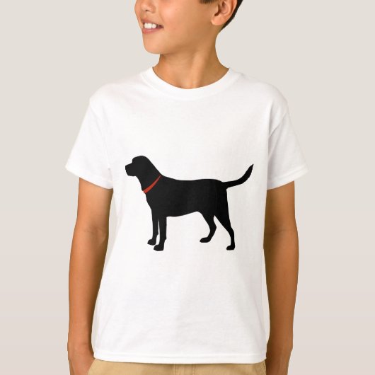 zwart lab, labrador Retriever T-shirt (Voorkant)