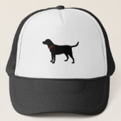 zwart lab, labrador Retriever Trucker Pet (Voorkant)