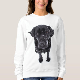 Zwart Lab - Labrador Snow Puppy Trui