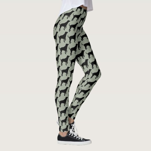 Zwart lab leggings (Rechts)