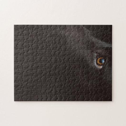 zwart lab legpuzzel (Horizontaal)