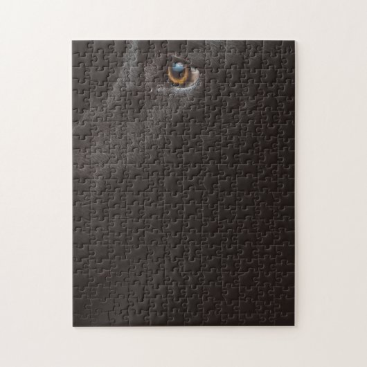 zwart lab legpuzzel (Verticaal)