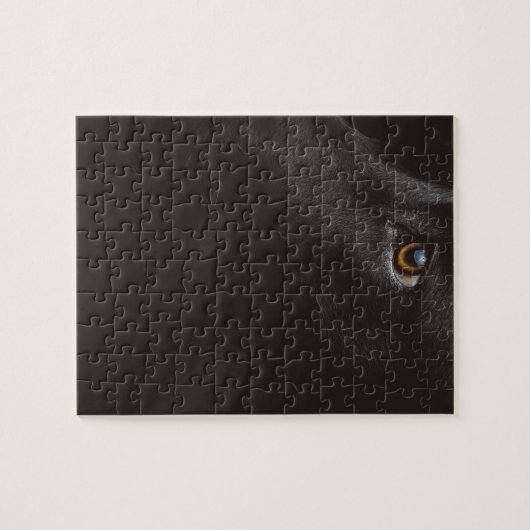 zwart lab legpuzzel (Horizontaal)