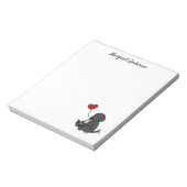 Zwart Lab Lick Ice Cream-Cartoon Blocnote (Linkerzijde)