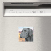 Zwart lab magneet (Insitu (Vaatwasser))