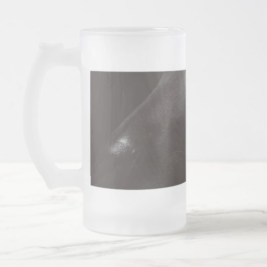 zwart lab matglas bierpul (Links)
