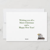 Zwart Lab met kerstmuts Feestdagenkaart (Achterkant)