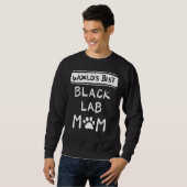Zwart Lab Moeder Mama Labrador Retriever Idee Hond Trui (Voorkant volledig)
