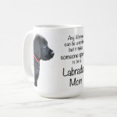 Zwart lab - Moederdag Dog - Labrador mama Koffiemok (Voorkant links)