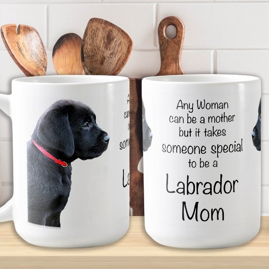 Zwart lab - Moederdag Dog - Labrador mama Koffiemok