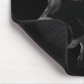 Zwart lab muismat (Hoek)