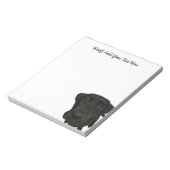 Zwart lab notitieblok (Linkerzijde)