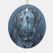 Zwart Lab Ornament - speciaal gepersonaliseerde ho (Links)
