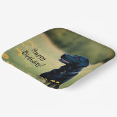 Zwart lab papieren bordje (Gebogen)