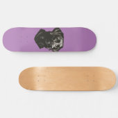 Zwart lab persoonlijk skateboard (Horizontaal)