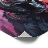 Zwart Lab Portret Moderne Kunst Poster (Hoek)