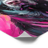 Zwart Lab Portret Moderne Kunst Poster (Hoek)