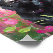 Zwart Lab Portret Moderne Kunst Poster (Hoek)