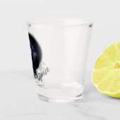 Zwart Lab Puppy Custom Rosey Coonhound Pup Shot Glas (Rechts)