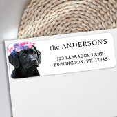 Zwart Lab Puppy Return Label
