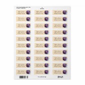 Zwart Lab Retouradreslabel Etiket (Full Sheet)