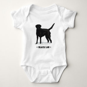 Zwart lab romper
