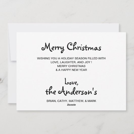 Zwart Lab Santa Hond Vrolijk Kerstfeest - Labrador Feestdagenkaart (Achterkant)