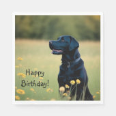 Zwart lab servet (Voorkant)