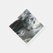 Zwart lab servet (Hoek)