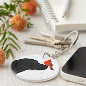 Zwart lab sleutelhanger (Voorkant Rechts)