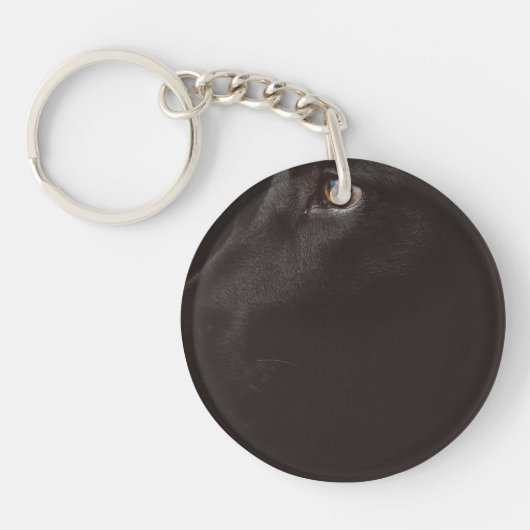 zwart lab sleutelhanger (Voorkant)