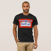 Zwart lab t-shirt (Voorkant volledig)